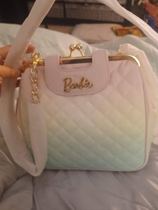 Barbie Handbags - RARE Barbie Quilted Ombre Crossbody in Pastel Pink and Mint